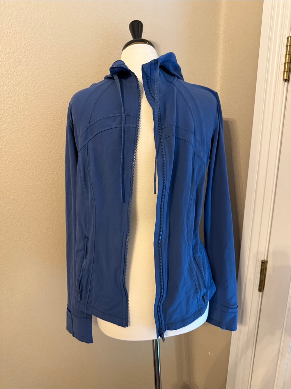 Lululemon Blue Hooded Zip-Up Jacket